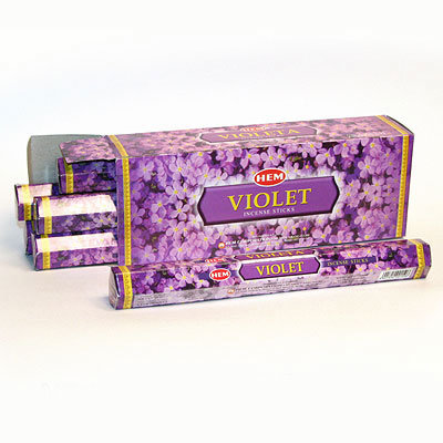 Благовония "Фиалка violet" HEM HEXA шестигранники